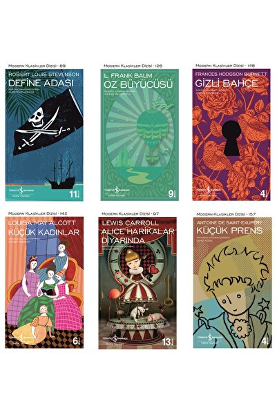 TÜRKİYE İŞ BANKASI KÜLTÜR YAYINLARI Modern Klasikler Dizisi En Çok Satılan 6 ...