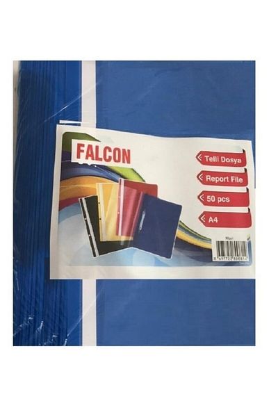 Falcon Wired File Plastic Blue A4 50 Pieces