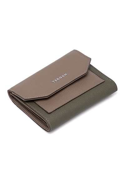 Tergan Green Leather Women's Wallet 05809r5f