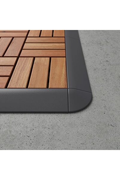 IKEA Runnen Yer Döşemesi Köşe Şeridi, Koyu Gri