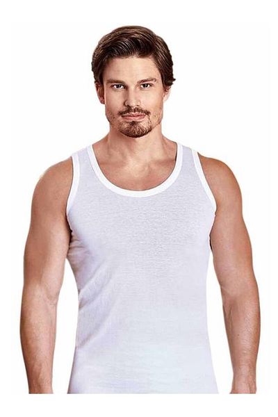 Berrak 1020 Men's Athlete 6 Pieces White 4xl-68 Inner Wear Top Undershirt