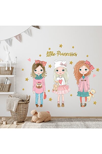 Sticker Sepetim Little Princesses And Stars Children's Room Wall Sticker