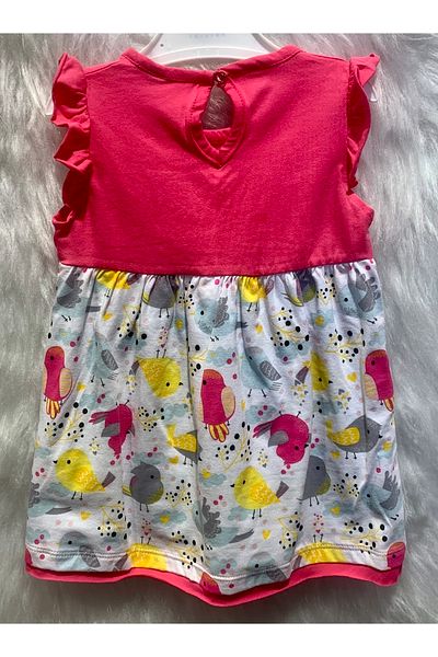 Miniworld Girl's Bird Dress 6-24 Months