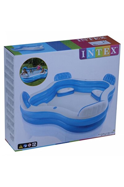 Intex Koltuklu Şişme Aile Havuzu 229*229*66cm