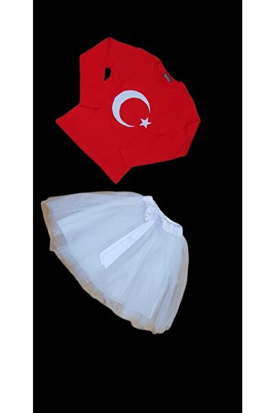 Dragora Kız Çocuk Alt Üst Etek Tshirt Takım