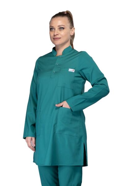 Sarıçiyil Üniforma جيرسي طبيب ممرضة حجاب (جزء علوي واحد)