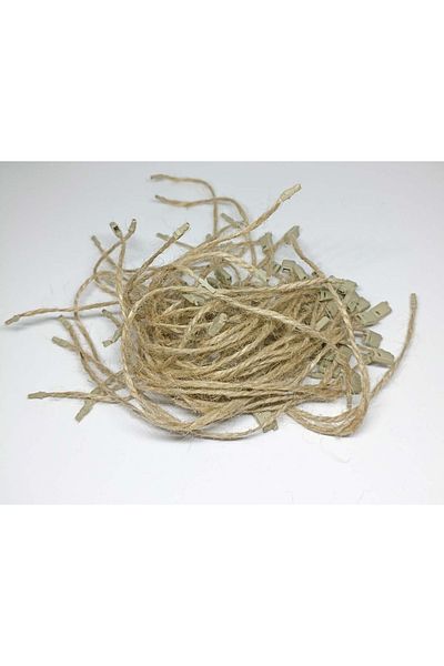 Vice Kraft Lock Label Binding Straw Rope - Jute Rope 18 Cm 50 Pieces
