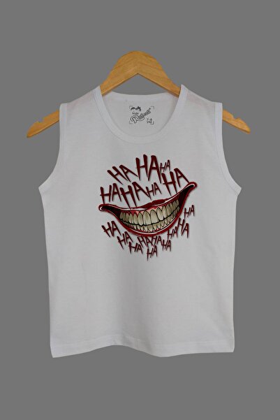 Raf Coll Dečija bela Pleteno majica bez rukava T-shirt Joker Digitalna štampa...