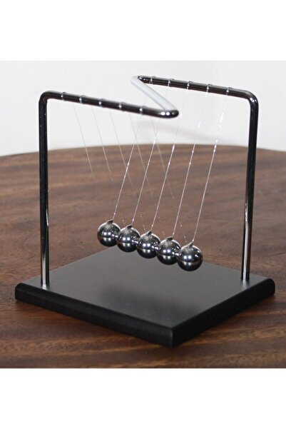 HEPBİMODA Newton Çarpışan Denge Topları Newton Beşiği Dekoratif Hediyelik