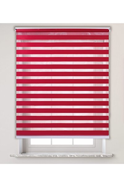 Lotus Kırmızı Düz Zebra Perde-mutfak- Oturma Odası-düzv11