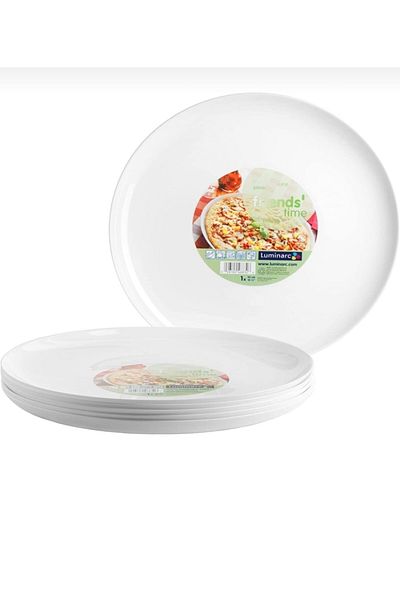 Luminarc White Glass Pizza Plate