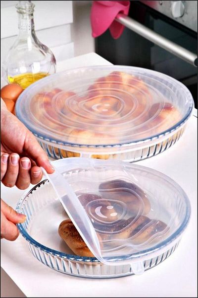 megaw Silicone 2 Size Round Pyrex Cover 2 Pack