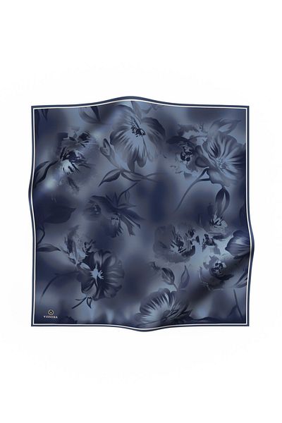 Vissona Γυναικείο μεταξωτό κασκόλ Twill Baby Blue
