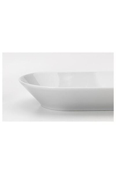 IKEA 365+ White Boat Plate - 19X10 cm