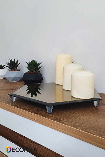 Decorita Mirror Presentation Tray| Bronze Mirror - Promise-engagement Tray| Hexagonal Mirror