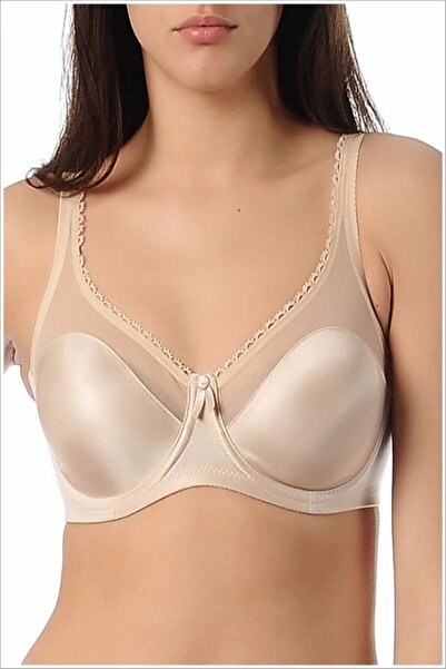 Yeni İnci Μοντέρνο Underwire Minimizing Bra - Γυναικεία Εσώρουχα Gathering Brass Skin
