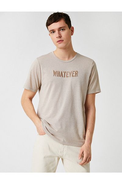 Koton Κεντημένο T-Shirt Standard Fit