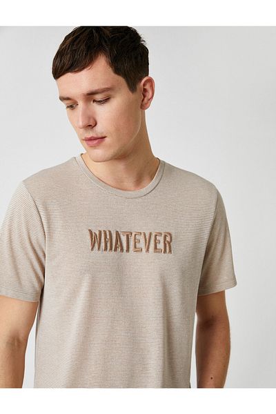 Koton Κεντημένο T-Shirt Standard Fit