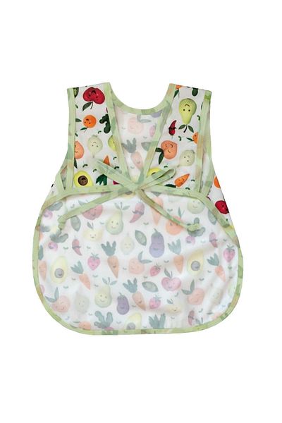 Modakids Baby Girl Boy Fruit Patterned Liquid Proof Sleeveless Spring Summer Use Feeding Bib