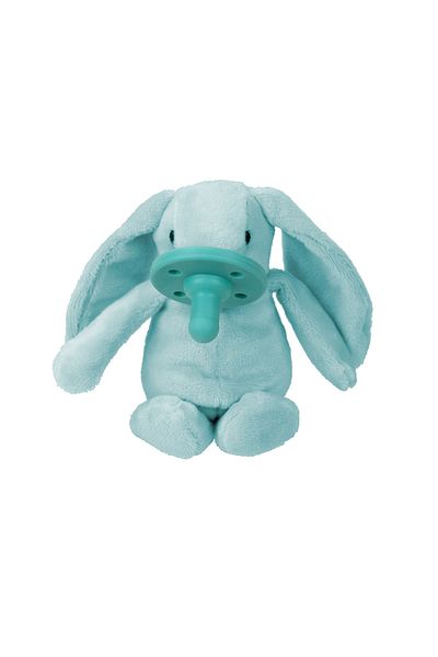 OiOi Sleeping Companion with Pacifier Blue Rabbit with Hygiene Cover