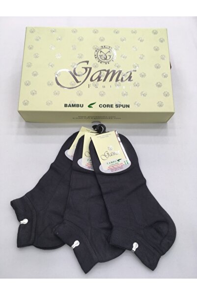 Gama Çorap 3 Pieces Bamboo Colored - 100% Natural, Nylon-free Short Boots Men's Summer Booties