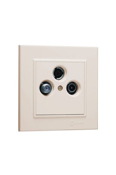 MAKEL Karea Krem Uydu-sat-tv Priz (krem)