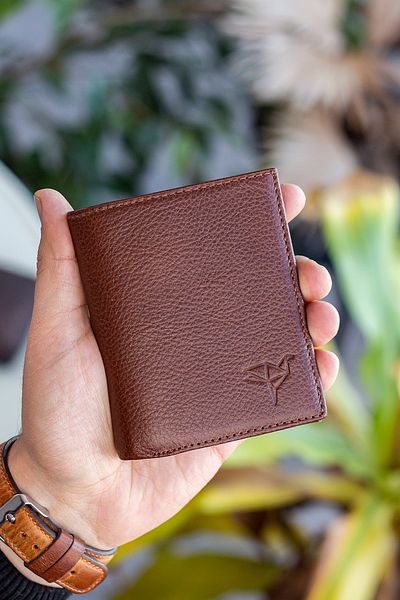 Garbalia Ανδρικό πορτοφόλι Dortmund από γνήσιο δέρμα Rfid Blocker Natural Tan με θήκη για κέρματα για την Ημέρα των Πατέρων