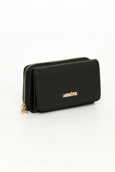 Armine Black Laser Printed Women's Wallet - C12