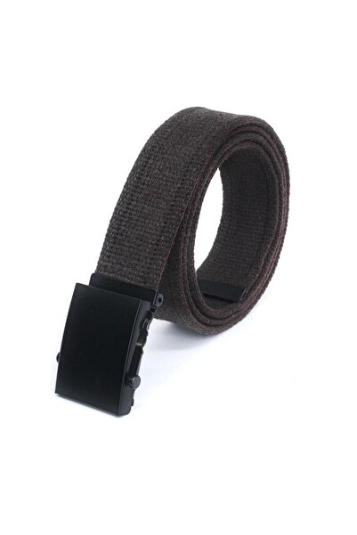 Livize Centura coloana cu catarama neagra unisex 4cm maro