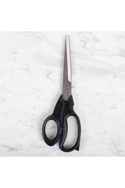 Yabalı Titanium Series Black Scissors with Plastic Handle Ybl - 071 \ Number 6