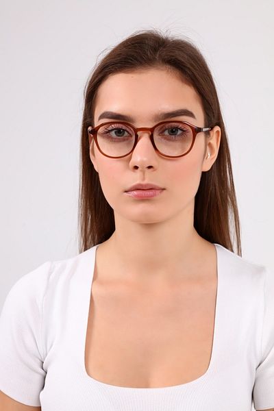 PETİTO Talita Brown Leopard Patterned Blue Light Protective Screen Glasses