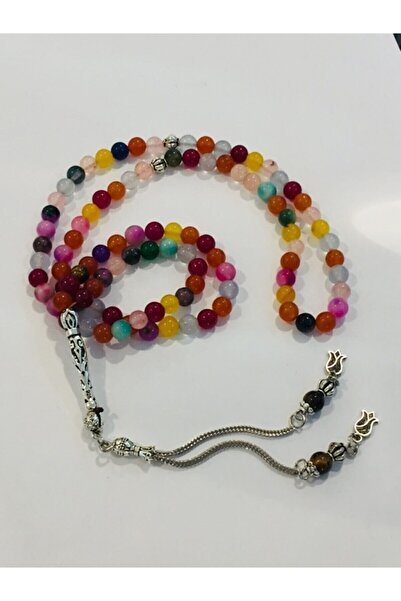 hüseyin ceran Agat natural piatră colorată 99 mărgele de rugăciune