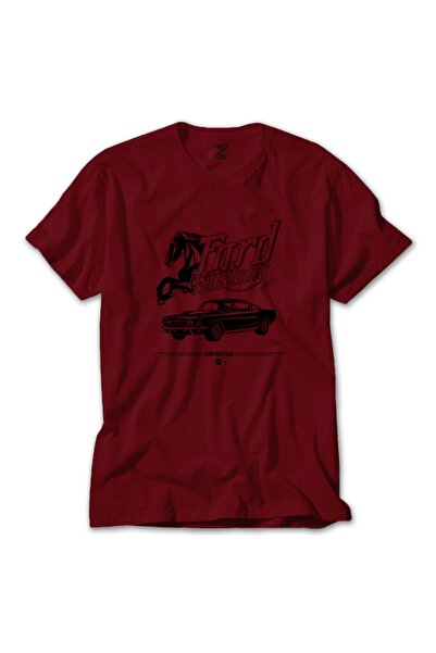Z zepplin Mustang Ford Red T-Shirt