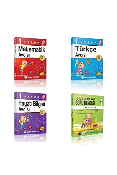 Mutlu Yayıncılık Yeni Nesil Soru Bankası 1 Yeni Ürün+Türkçe+Matematik+Hayat B...