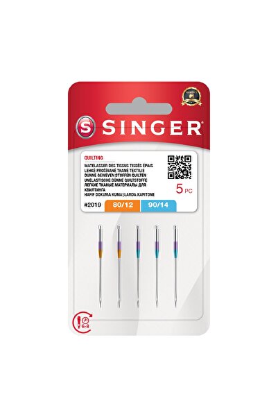 SİNGER Dikiş Makinesi Yorganlama Iğnesi 2019- 80/12, 90/14 Numara Karışık