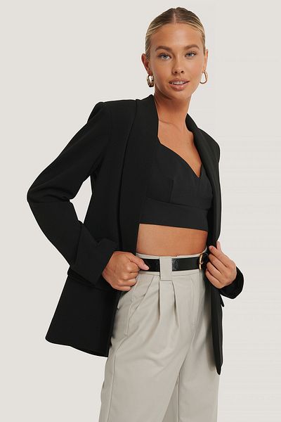 Na-Kd Blazer - Schwarz - Regular Fit