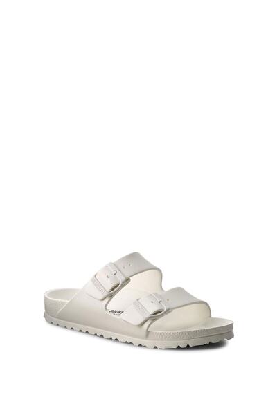 Birkenstock Γυναικείες λευκές παντόφλες Eva 129443-01