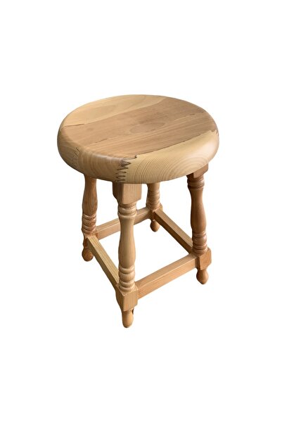 bayraktarpet Ahşap Tabure ( 1. Sınıf Malzeme - Vernikli )