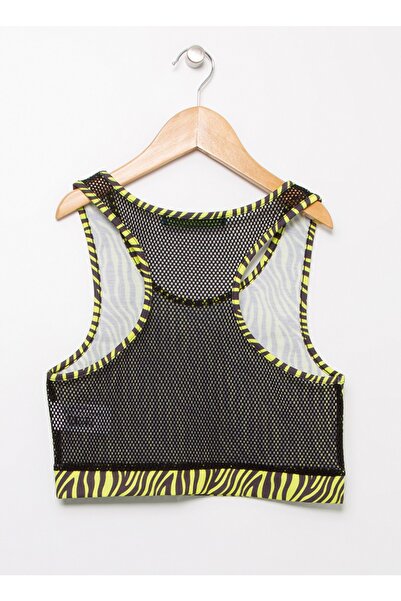 Funky Rocks Yuvarlak Yaka Kolsuz Desenli Çok Renkli Kız Çocuk Atlet