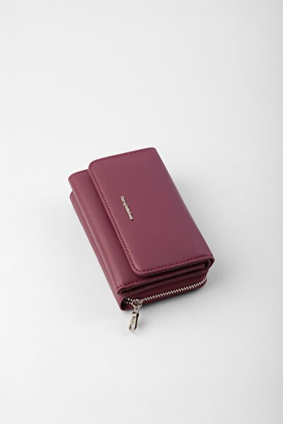 CENGİZ PAKEL Dámská peněženka malé velikosti Plum