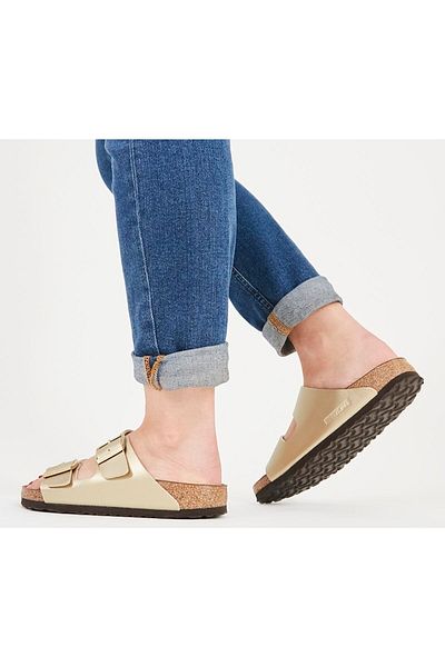 Birkenstock Arizona Gold Double Buckle Women's Slippers1016111 V2