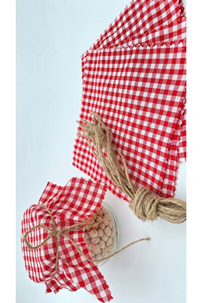 White Alamode غطاء وعاء أحمر 50 قطعة