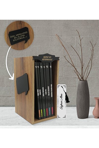 Bk Gift Kişiye Özel Isimli Ahşap Kütüphanede Sabahattin Ali Seti-(6 Kitap) Ve...