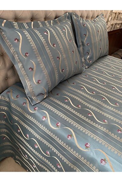 Homeart Turkuaz Şık Çift Kişilik Yatak Örtüsü