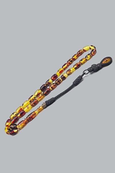 Modalyon 7x10 mm El Örmesi Trabzon Kazaziye Püsküllü Sıkma Kehribar Tesbih Fo...