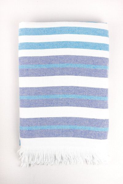 Taka Fabrics Πετσέτα παραλίας και σπιτιού Peshtamal 100% βαμβάκι 75x150cm 8656 V2