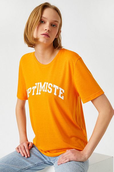 Koton 2yak13926yk Tricou damă portocaliu