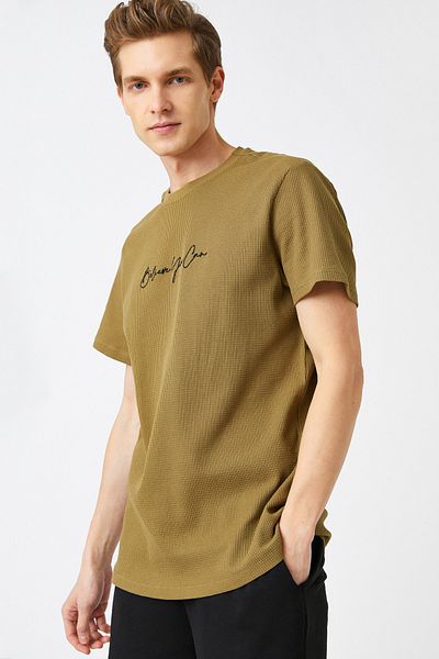 Koton Relax Fit Κεντημένο T-Shirt