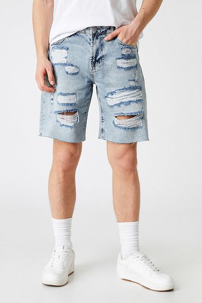 Koton Distressed Denim Shorts