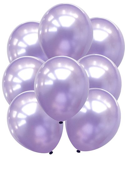 Parti dolabı 20 Pieces Metallic Pearlescent Purple Lilac Balloon Birthday Flying with Helium